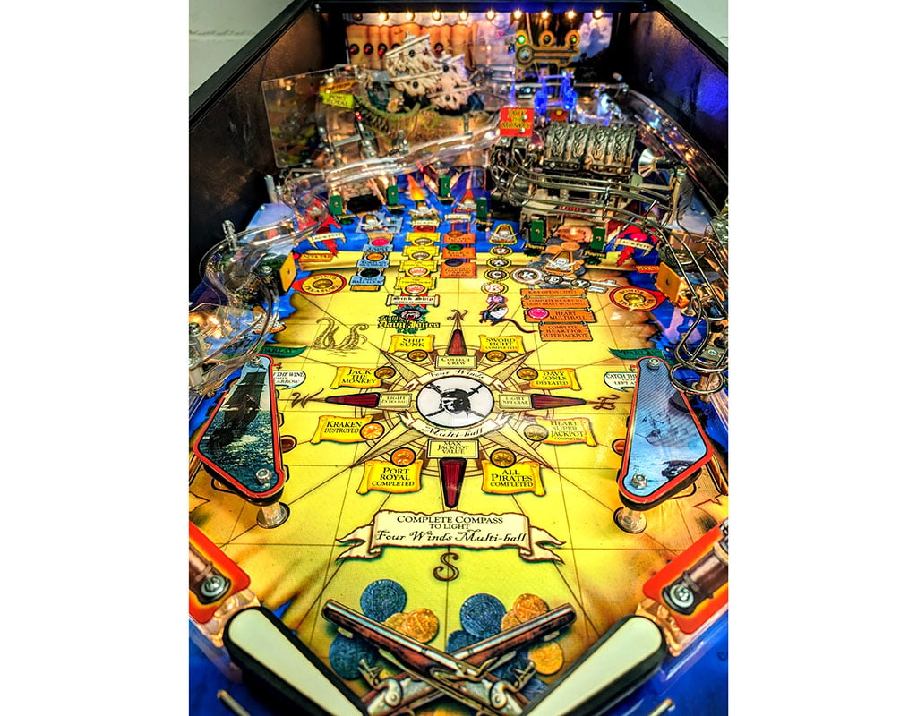 Pirates of the Caribbean Pinball Machine - Playfield View